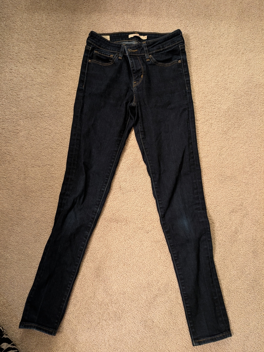 Dark Wash Women's Skinny Jeans - Classic Slim Fit